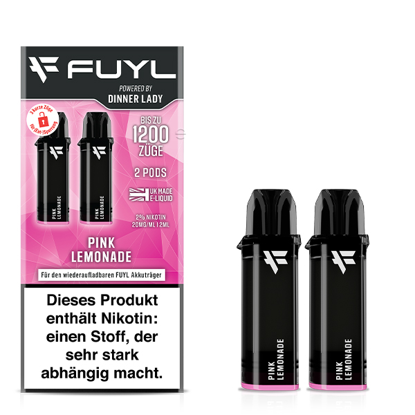 2x Fuyl by Dinner Lady Prefilled Pod - Pink Lemonade 20mg/ml