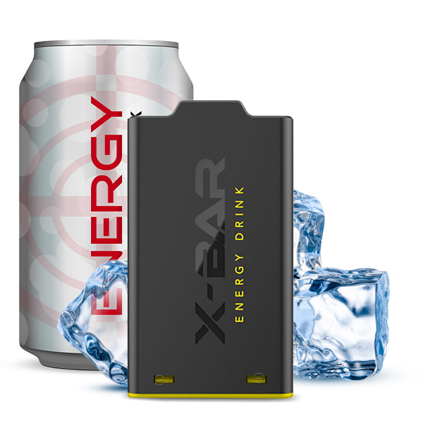 1x X-Shisha by X-Bar Prefilled Pod - Energy Drink 0mg/ml