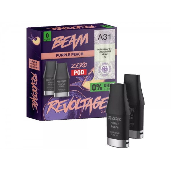 2x Revoltage Beam Prefilled Pod - Purple Peach