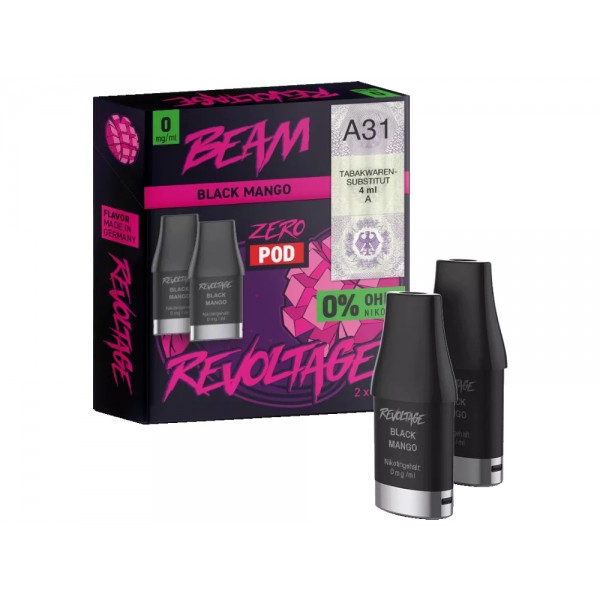 2x Revoltage Beam Prefilled Pod - Black Mango