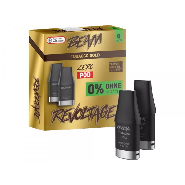 2x Revoltage Beam Prefilled Pod - Tobacco Gold