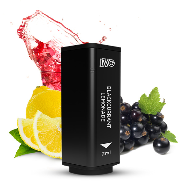 2x IVG 2400 4 Pod System Prefilled Pod - Blackcurrant Lemonade 20mg/ml