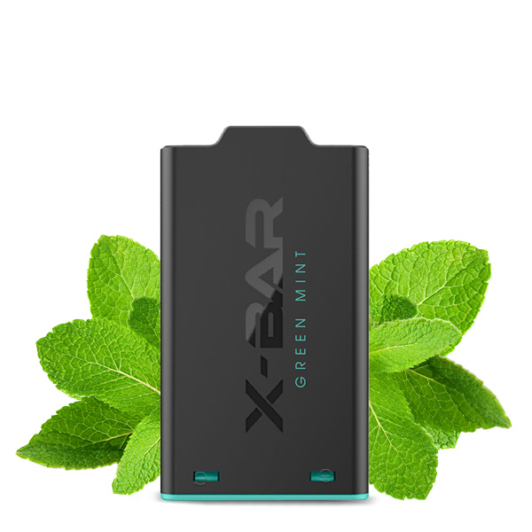 1x X-Shisha by X-Bar Prefilled Pod - Green Mint 0mg/ml