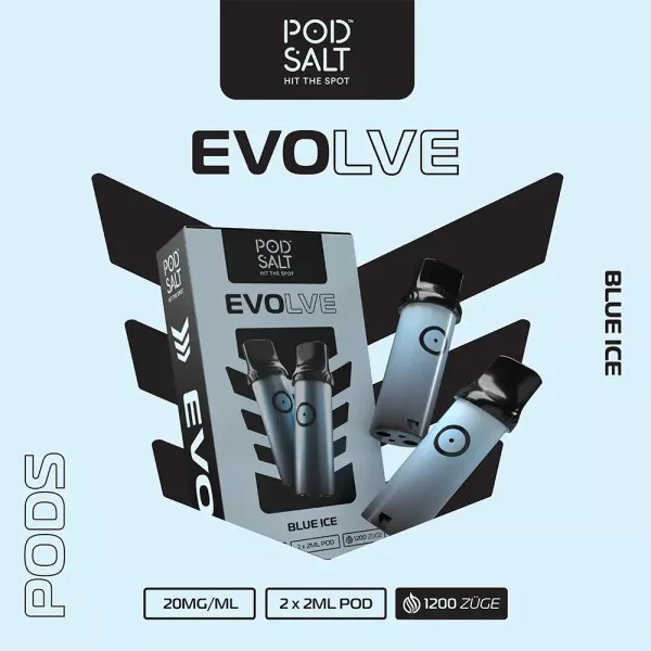 2x Pod Salt Evolve Prefilled Pod - Blue Ice 20mg