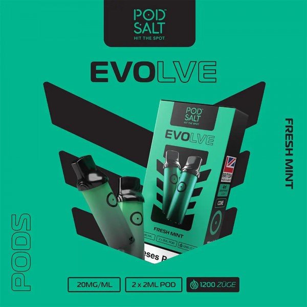 2x Pod Salt Evolve Prefilled Pod - Fresh Mint 20mg