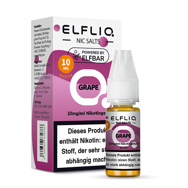 Elfliq Grape - 10ml Nikotinsalz-Liquid