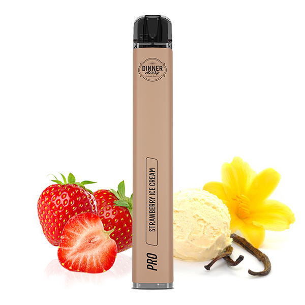 Vape Pen Pro Einweg E-Zigarette - Strawberry Ice Cream 20mg/ml