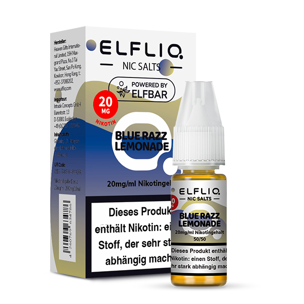 Elfliq Blue Razz Lemonade - 10ml Nikotinsalz-Liquid