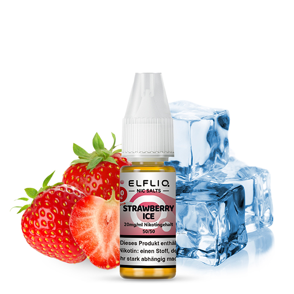 Elfliq Strawberry Ice - 10ml Nikotinsalz-Liquid