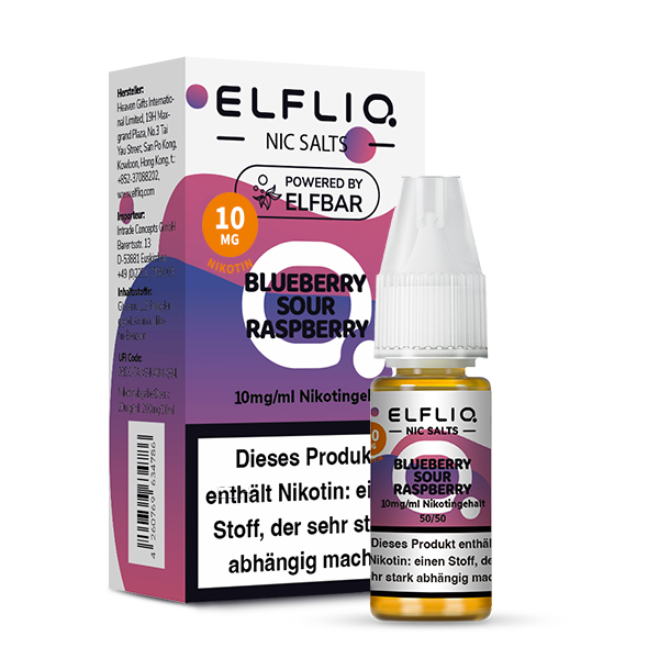 Elfliq Blueberry Sour Raspberry - 10ml Nikotinsalz-Liquid