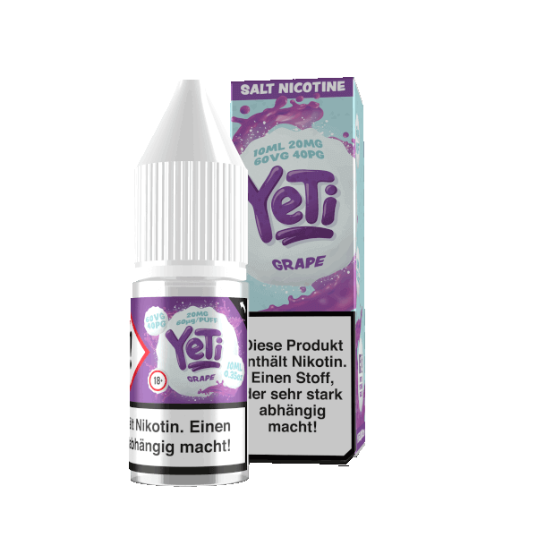 Yeti - 10ml Nikotinsalz Liquid - Grape