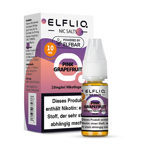 Elfliq Pink Grapefruit - 10ml Nikotinsalz-Liquid