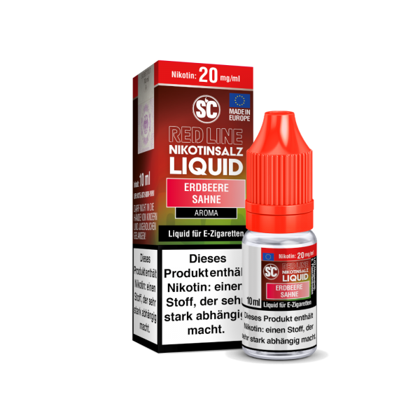 Red Line - Erdbeere Sahne - 10ml Nikotinsalz-Liquid