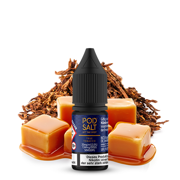 PodSalt - Origin True Tobacco - 10ml Nikotinsalz-Liquid