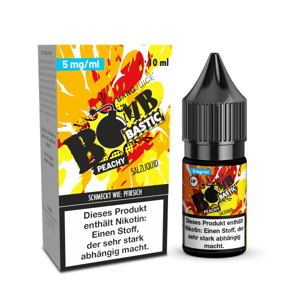 Bombbastic - Peachy - 10ml Nikotinsalz-Liquid