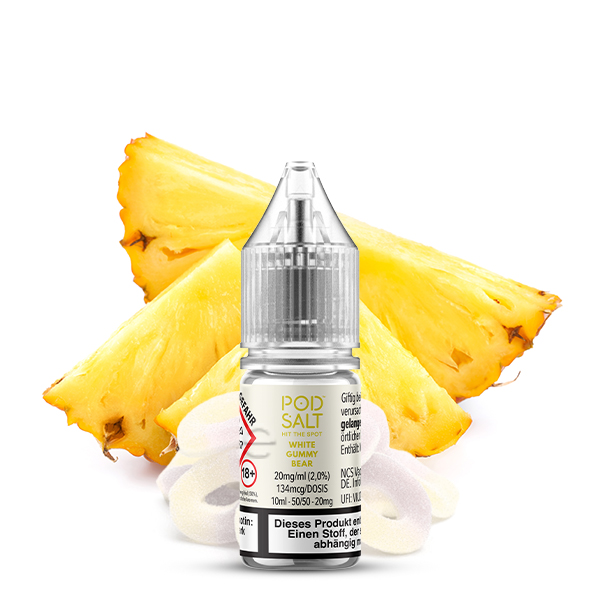 PodSalt - Xtra White Gummy Bear - 10ml Nikotinsalz-Liquid