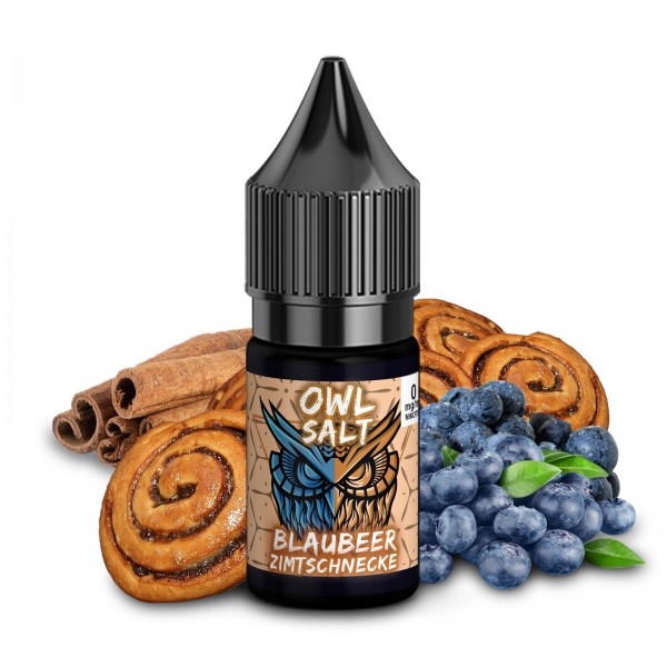 Blaubeer Zimtschnecke - 10ml Nikotinsalz-Liquid