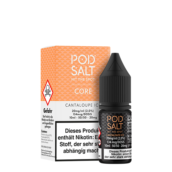 PodSalt - Cantaloupe Ice - 10ml Nikotinsalz-Liquid