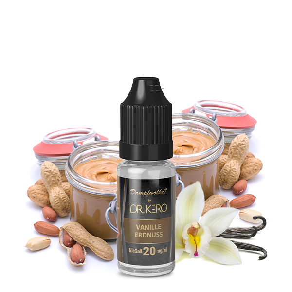 Dampfwolke 7 - Vanille Erdnuss - 10ml Nikotinsalz-Liquid