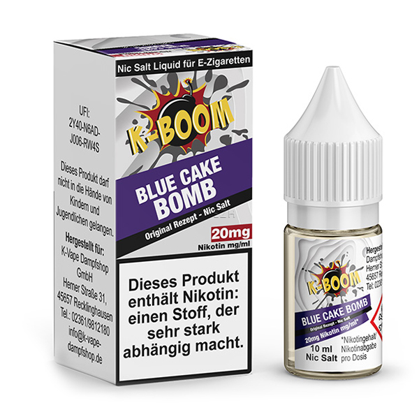 Blue Cake Bomb 10ml Nikotinsalz-Liquid 20mg/ml