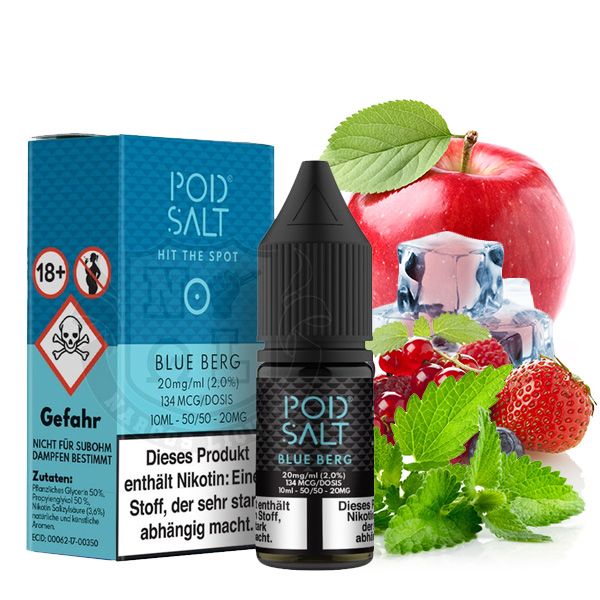 PodSalt - Blue Berg - 10ml Nikotinsalz-Liquid