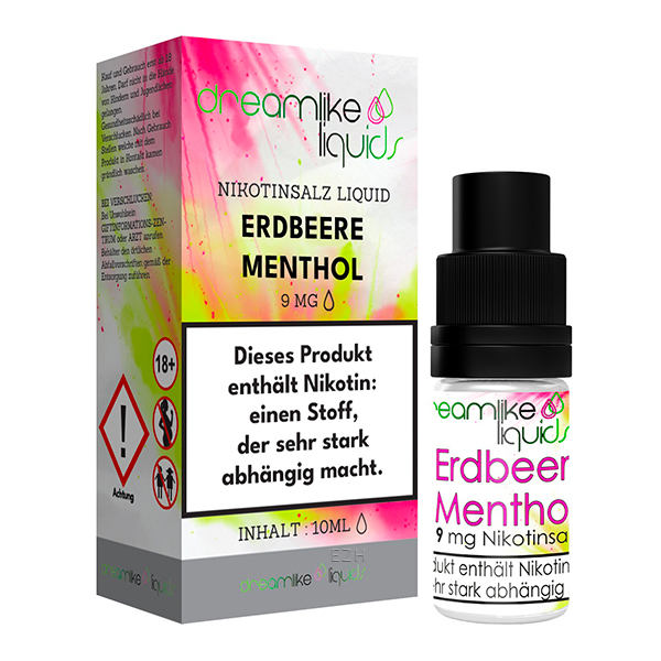 Erdbeer Menthol - 10ml Nikotinsalz-Liquid