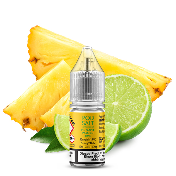 PodSalt - Xtra Pineapple Passion Lime - 10ml Nikotinsalz-Liquid