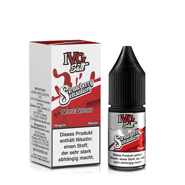 Strawberry Sensation - 10ml Nikotinsalz-Liquid