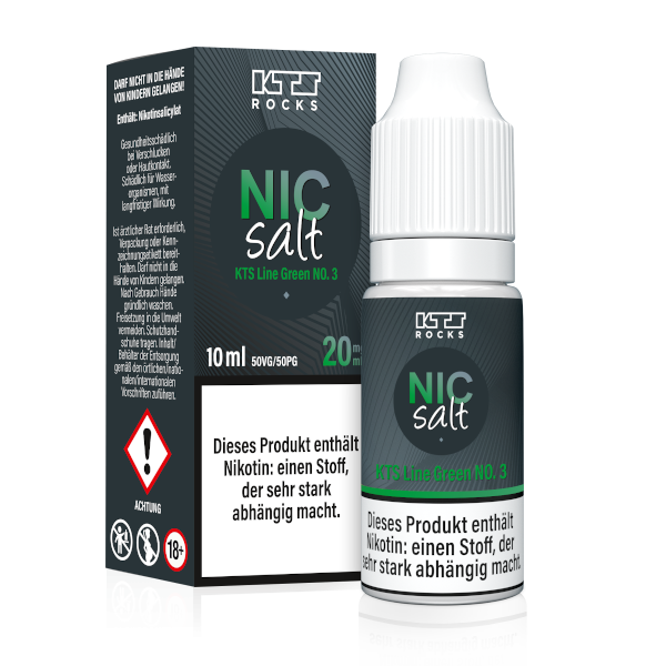 KTS - Green No. 3 - 10ml Nikotinsalz Liquid 20mg/ml