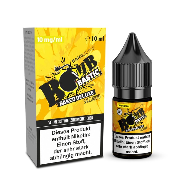 Bombbastic - Baked Deluxe - 10ml Nikotinsalz-Liquid