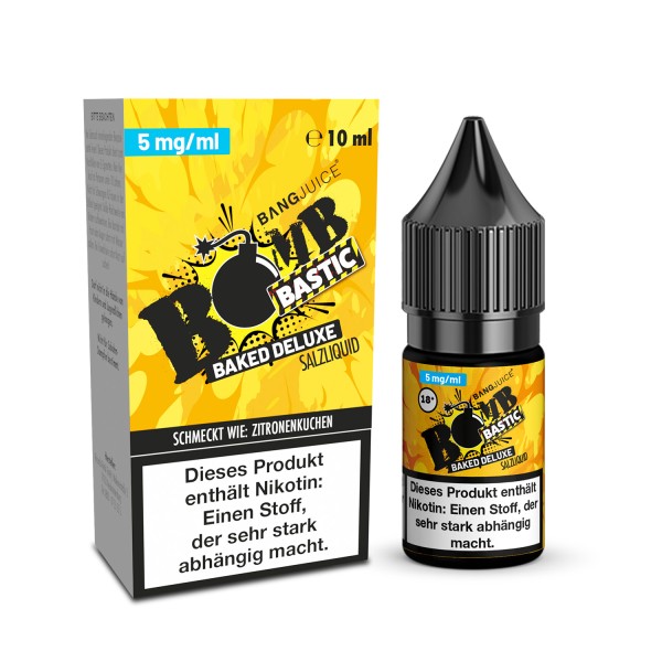 Bombbastic - Baked Deluxe - 10ml Nikotinsalz-Liquid