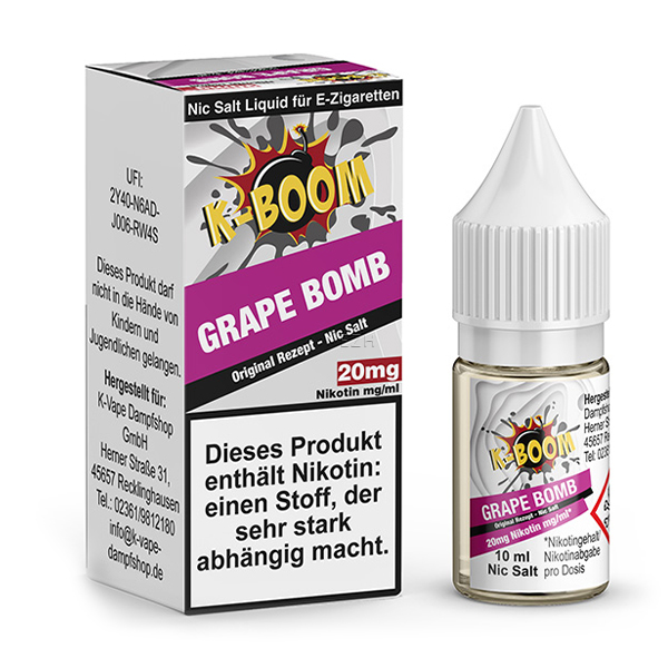 Grape Bomb 10ml Nikotinsalz-Liquid 20mg/ml