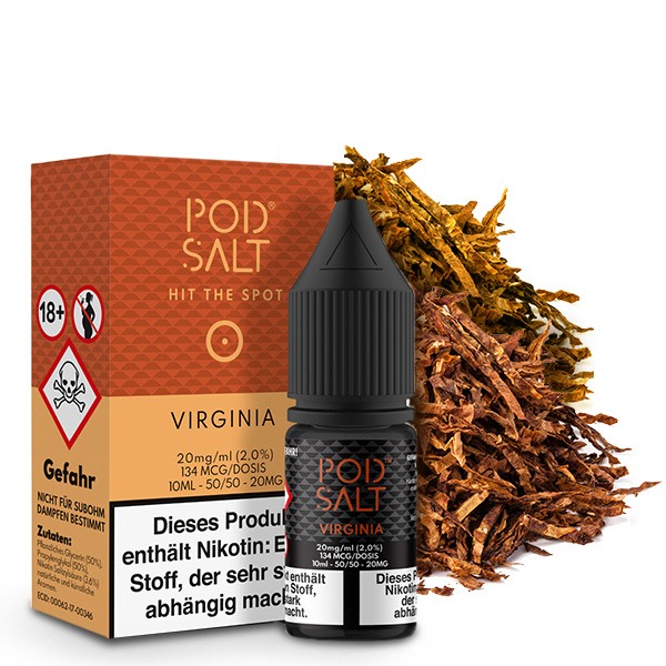 PodSalt - Virginia - 10ml Nikotinsalz-Liquid