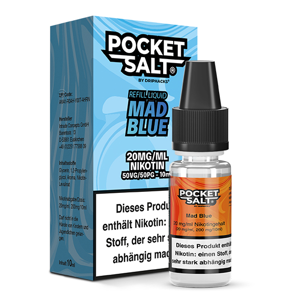 Mad Blue - 10ml Nikotinsalz-Liquid 20mg/ml