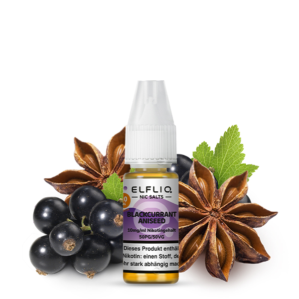 Elfliq Blackcurrant Aniseed - 10ml Nikotinsalz-Liquid