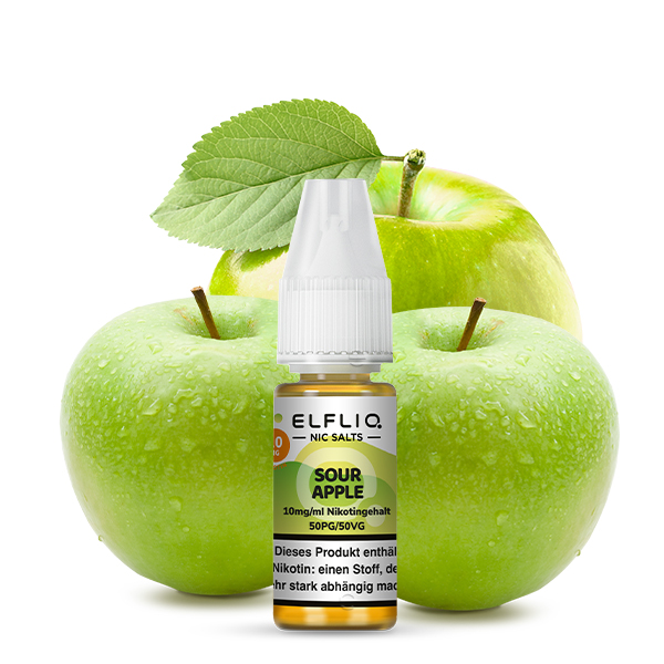 Elfliq Sour Apple - 10ml Nikotinsalz-Liquid