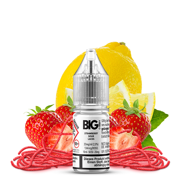 Strawberry Sour Laces - 10ml Nikotinsalz-Liquid