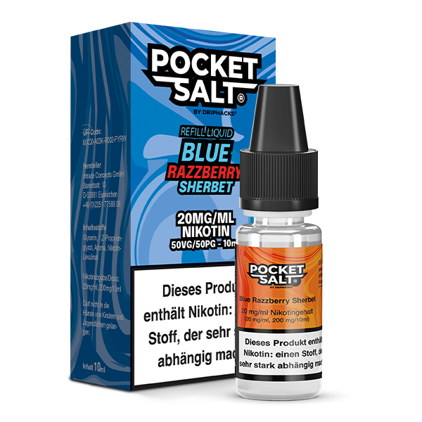 Blue Razzberry Sherbet - 10ml Nikotinsalz-Liquid 20mg/ml