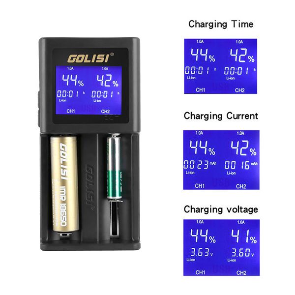 Golisi Smart S2 Ladegerät - 2 Schächte, 1x2A / 2x1A