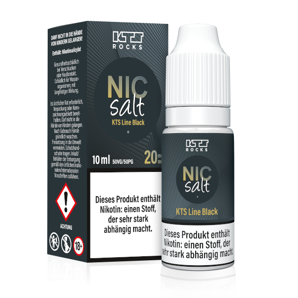 KTS - Black - 10ml Nikotinsalz Liquid 20mg/ml