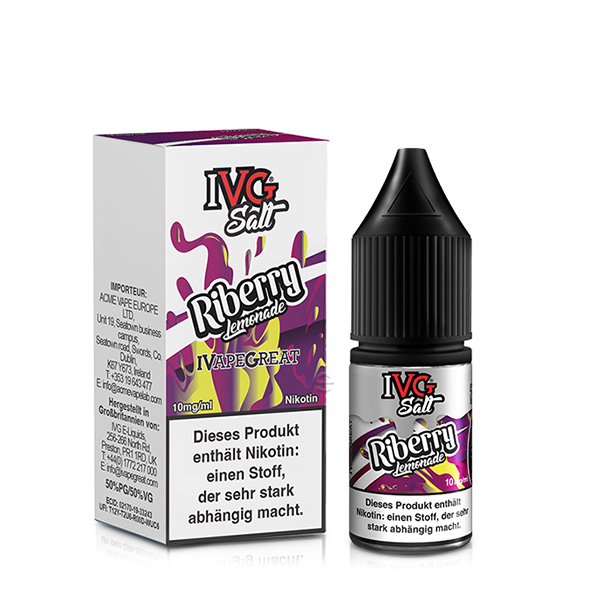 Riberry Lemonade - 10ml Nikotinsalz-Liquid