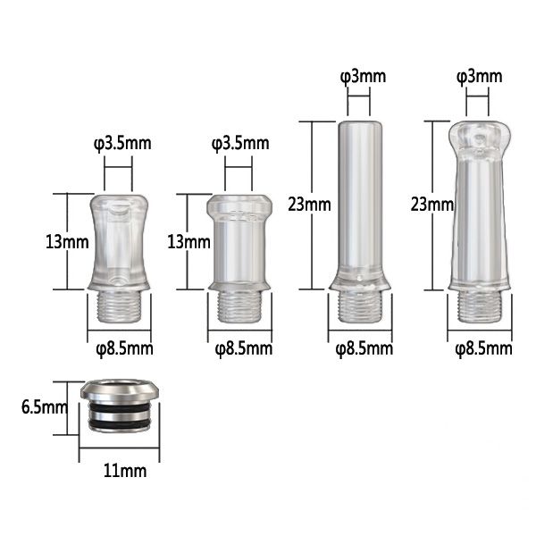 Ambition Mods DL und MTL 4 in 1 Drip Tip Set