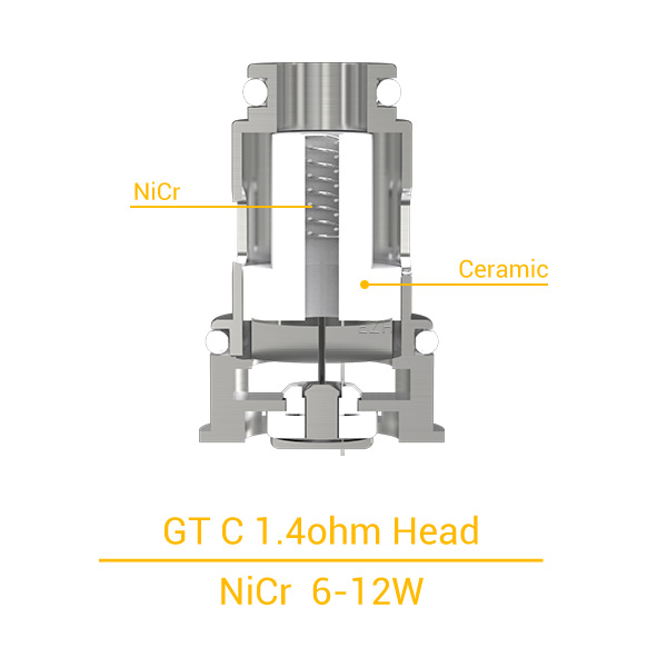 5x Eleaf GT C Coil Verdampferkopf 1.4 Ohm