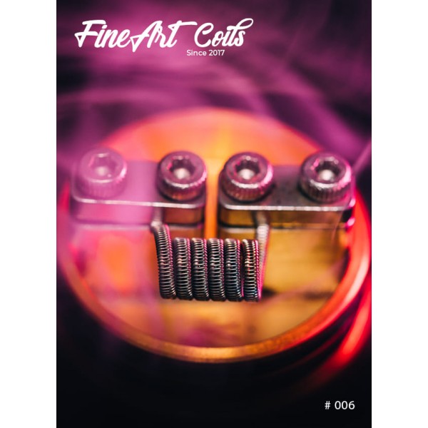 FineArtCoils - 006 - Half Staggered Fused Clapton