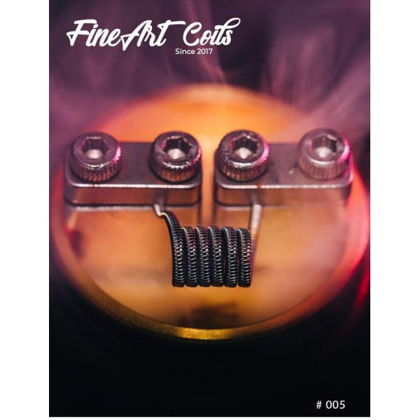 FineArtCoils - 005 - Half Staggered Fused Clapton