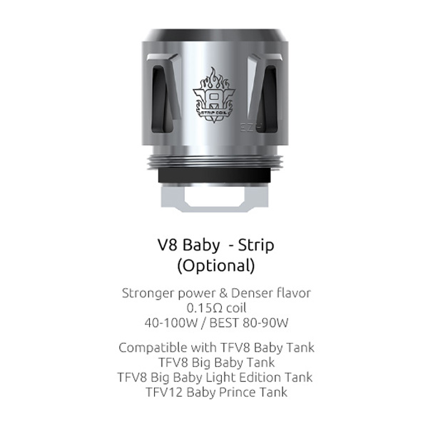 5x SMOK V8 Baby Strip Coil Verdampferkopf