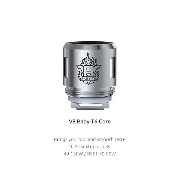 5x SMOK V8 Baby-T6 Sextuple Coil Verdampferkopf