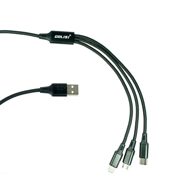 Golisi 3 in 1 USB Ladekabel 120cm